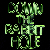 Rabbit Hole Neon GIF by Sensi Magazine