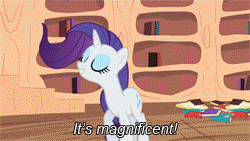 GIF of unicorn say "It's Magnificent"
