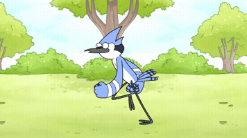 Regular Show Running GIF