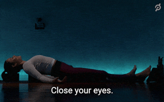 Close Your Eyes Relax GIF by Peloton