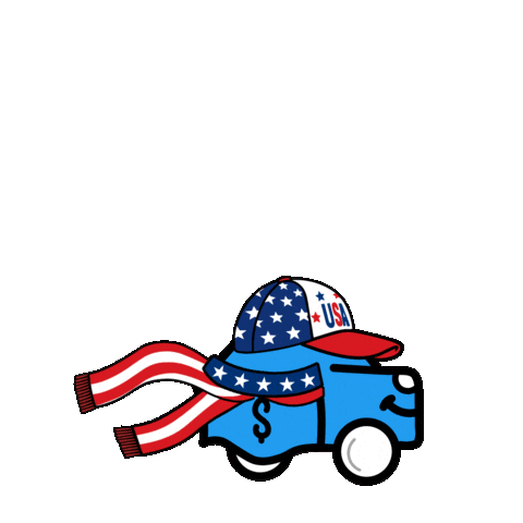 Independence Day Car Sticker by Wheelzy