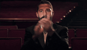 applause clapping shia labeouf congratulations