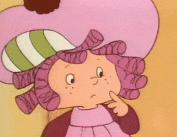 Thinking Think GIF by Strawberry Shortcake