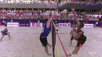 Beachvolleyball GIF by CEV - European Volleyball