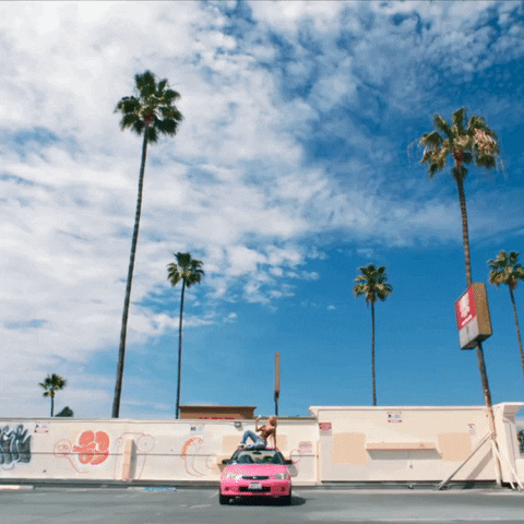 Drive Pink Car GIF by Saweetie