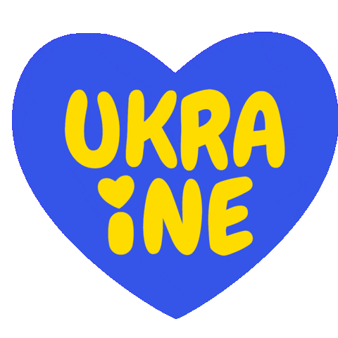 Heart Ukraine Sticker by Easil