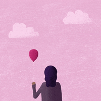 Floating The Red Balloon GIF