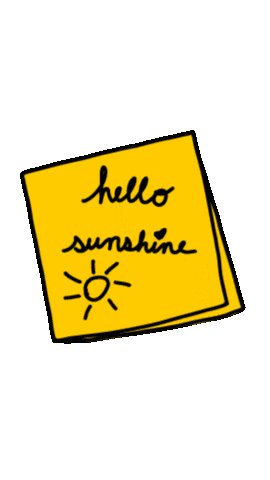 Sunshine Post It Sticker by Ela Miranda