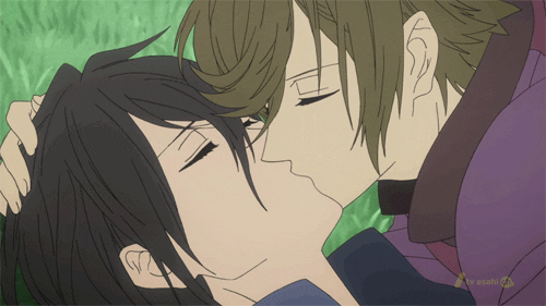 anime kiss gif on Tumblr
