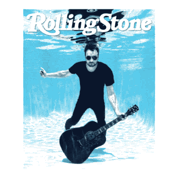 Eric Church Water Sticker by Rolling Stone