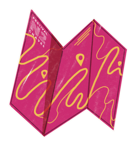 Mapa Sticker by Festival N2