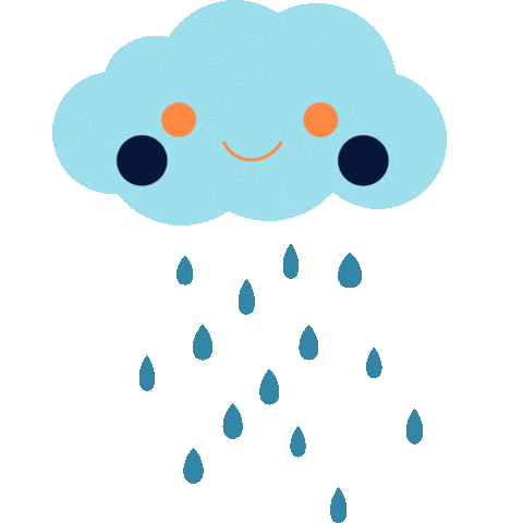 Sad Rain Sticker by Lilian Office Support