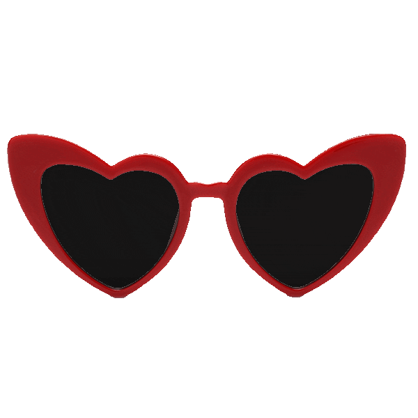 Heart Sunglasses Sticker by Worn to Adorn for iOS & Android GIPHY