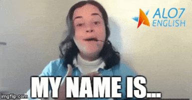 my name is GIF by ALO7.com