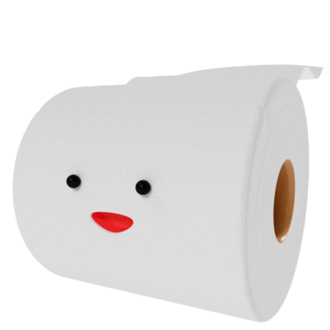 Toilet Paper 3D Sticker