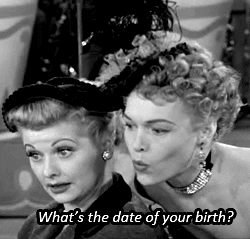 birthday 1950s i love lucy lucille ball birth date GIF