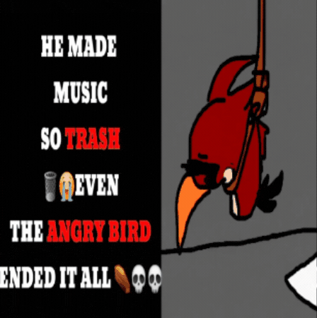 Angry Bird Trash GIF
