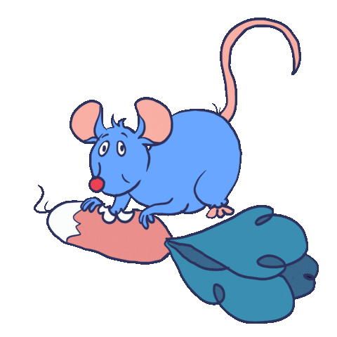 Mouse Eating Sticker