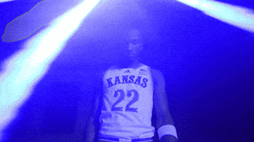 Kansas Basketball Rock GIF by Kansas Athletics
