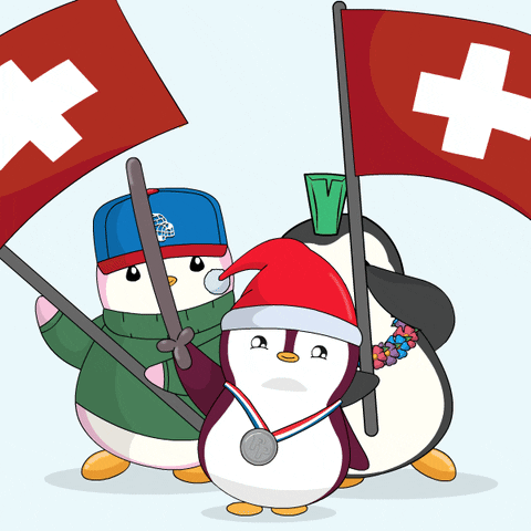 Flag Penguin GIF by Pudgy Penguins