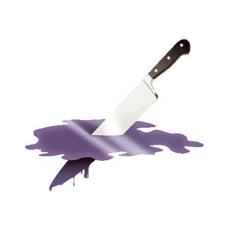 Cutting Michael Myers Sticker by Achtzigdreissig