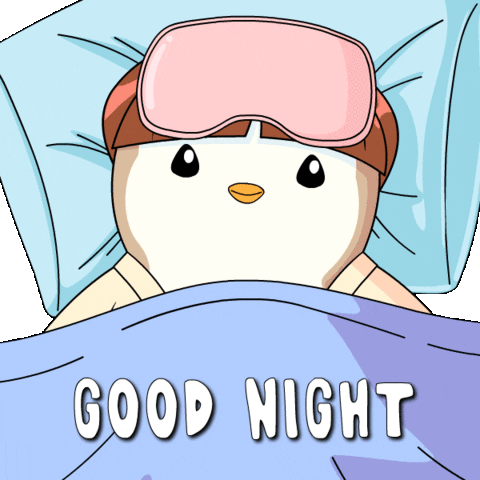 Tired Good Night GIF by Pudgy Penguins