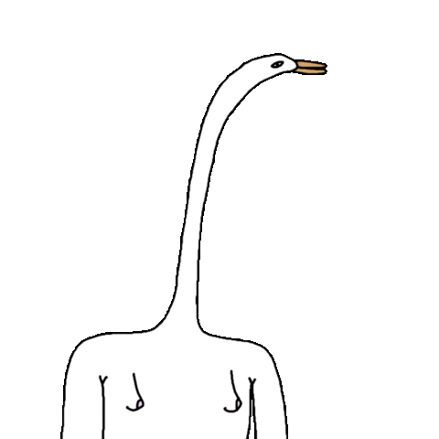 Long Neck Woman Sticker by Kriss Sagan