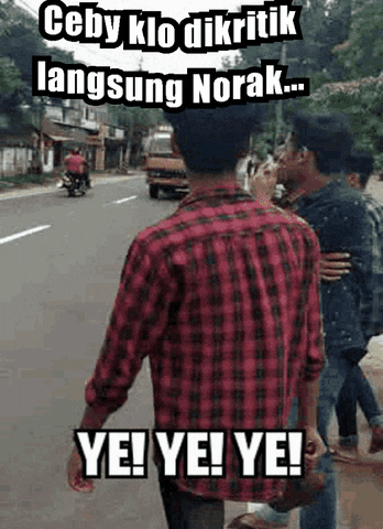 Ceby Klo Dikritik Langsung Norak GIF