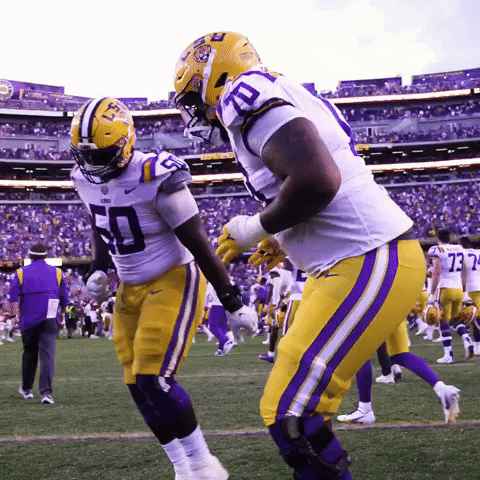 College Football Dancing GIF by LSU Tigers