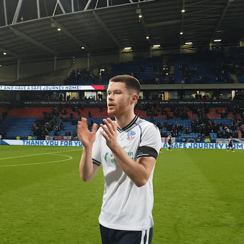 Clapping Forrester GIF by Bolton Wanderers FC
