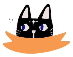 Cat Halloween Sticker by Tiny Hello