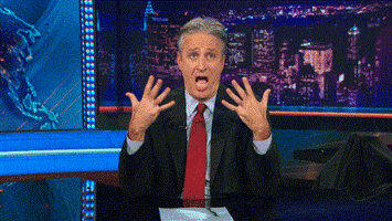 reactions excited jon stewart fangirling fangirl