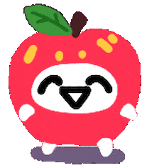 Apple Walking Sticker by Annafish