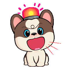 Fun Warning Sticker by UpStudiosWorld