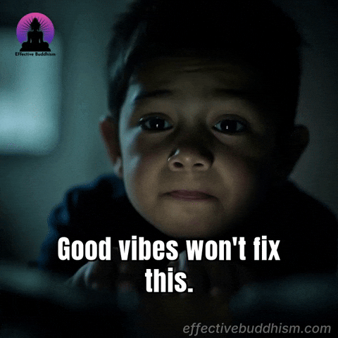 Serious Good Vibes GIF by Effective Buddhism