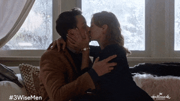 Paul Campbell Kiss GIF by Hallmark Channel