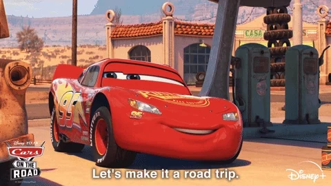 Excited Road Trip GIF
