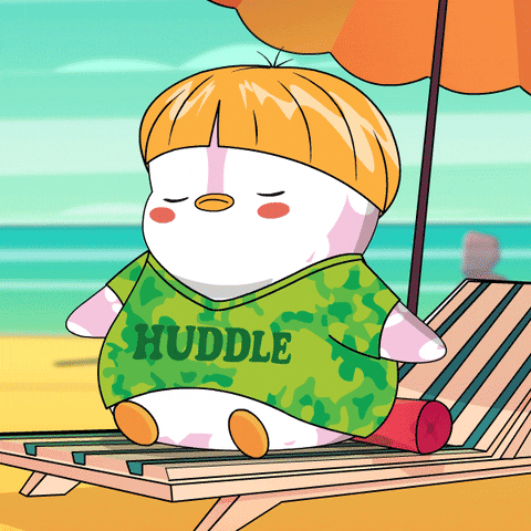 Summer Sunbathing GIF by Pudgy Penguins