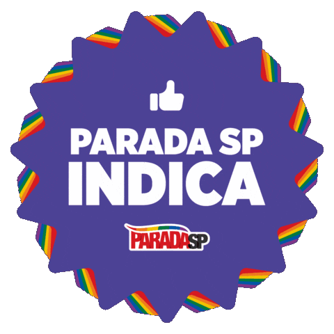 Indica Paradasp Sticker by Parada do Orgulho LGBT+ de SP