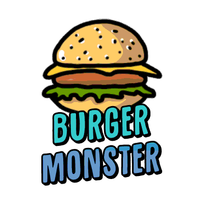 Monster Burger Sticker by Cashbac