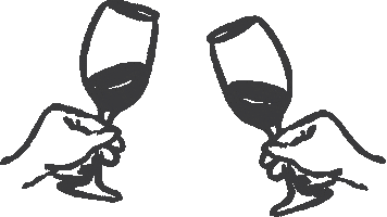 Napa Valley Cheers Sticker by Alexandra Five