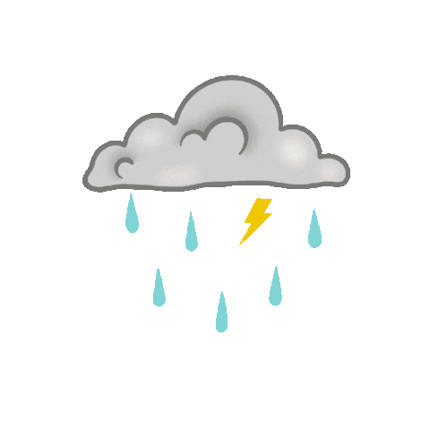 Sad Rain Sticker