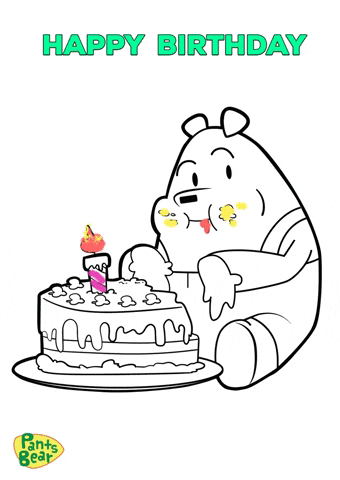 Happy Birthday Cute Bear GIF