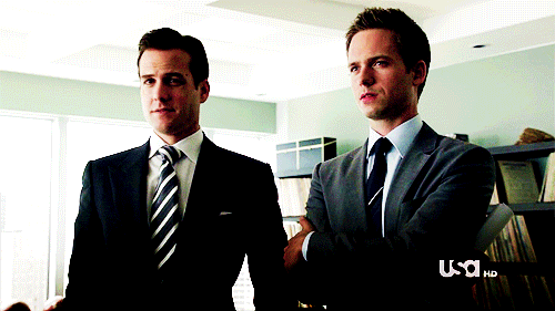 Image result for suits harvey mike gif