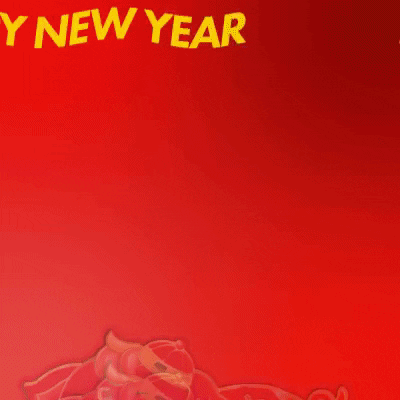 Happy New Year Pig GIF by Njorg