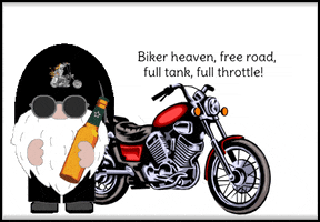 Motorcycle Gnome GIF