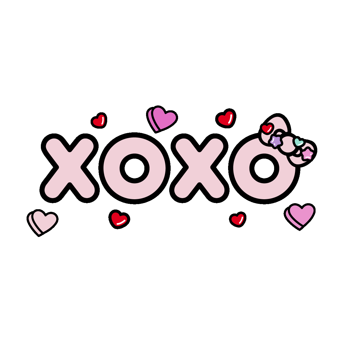 Valentines Day Hearts Sticker by Hello Kitty for iOS & Android GIPHY