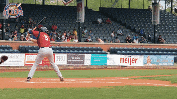EvansvilleOtters baseball hit hitting evansville GIF
