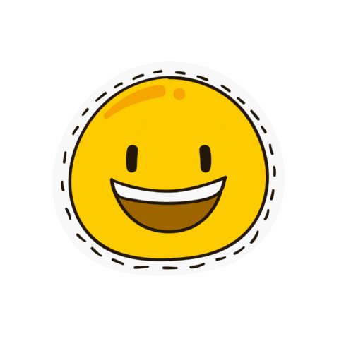 Happy Cartoon Sticker