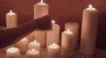 All Souls Day Candle GIF by MOODMAN